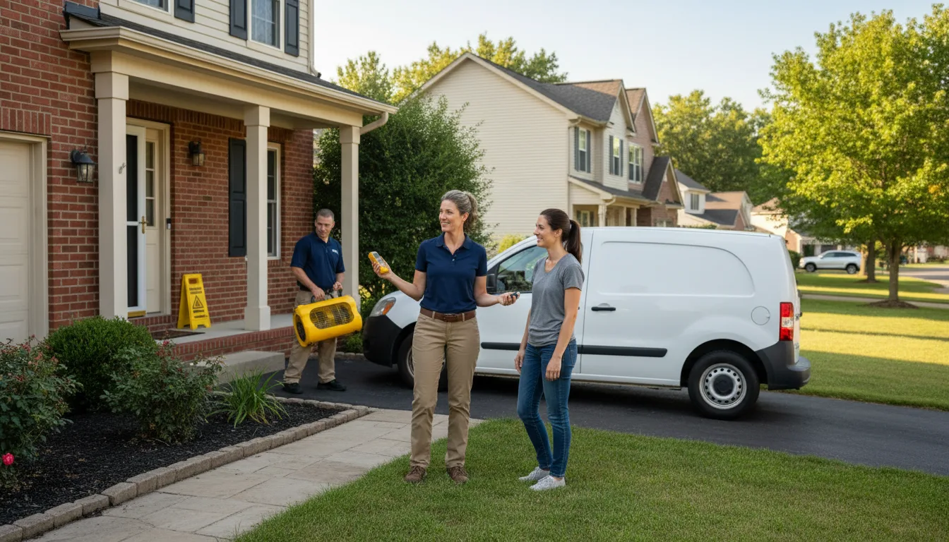 Water restoration image for Dehumidification And Cleanup Services in Burdett, NY